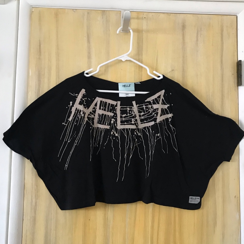 Hellz Bellz Black Crop Top